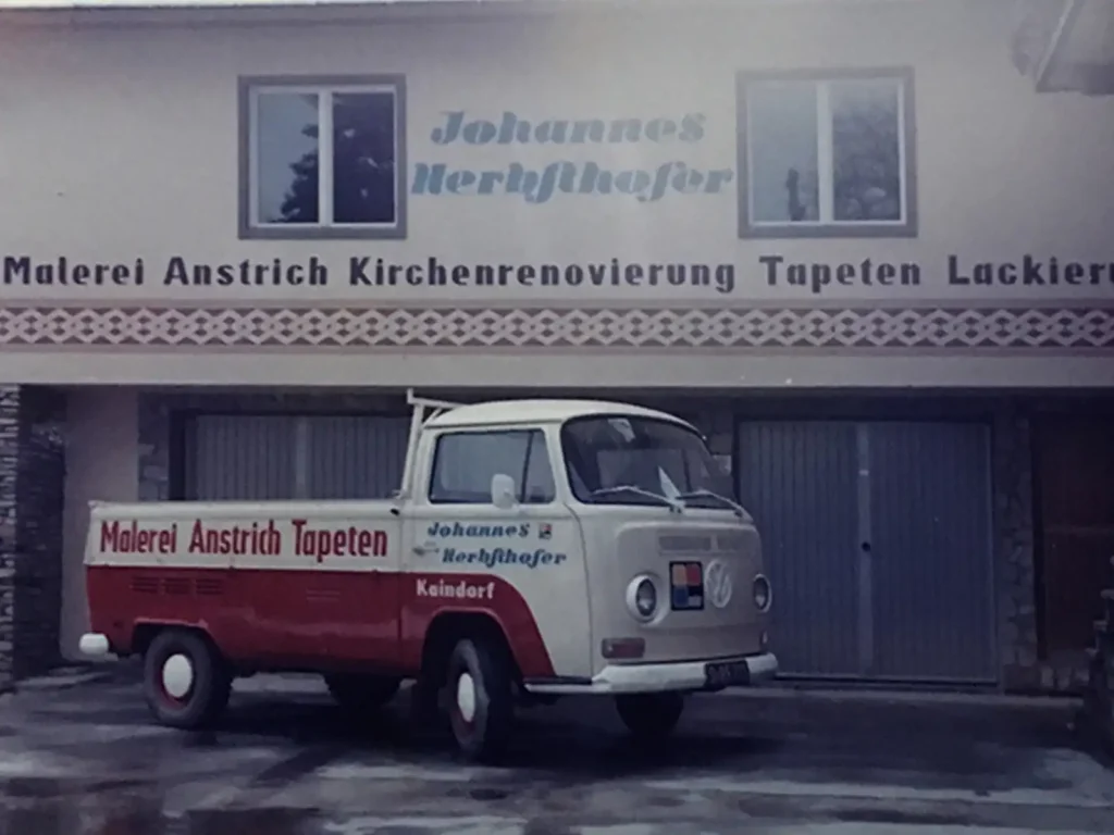 Gebäude Malerei Herbsthofer im Jahr 1983